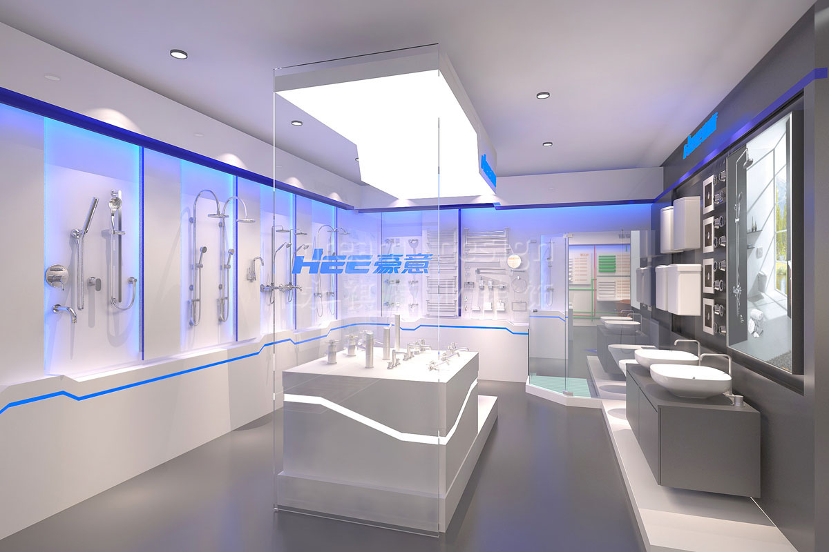 長沙展廳門面設(shè)計案例_長沙電器展廳裝修_長沙展廳設(shè)計效果圖_永祺商業(yè)裝飾