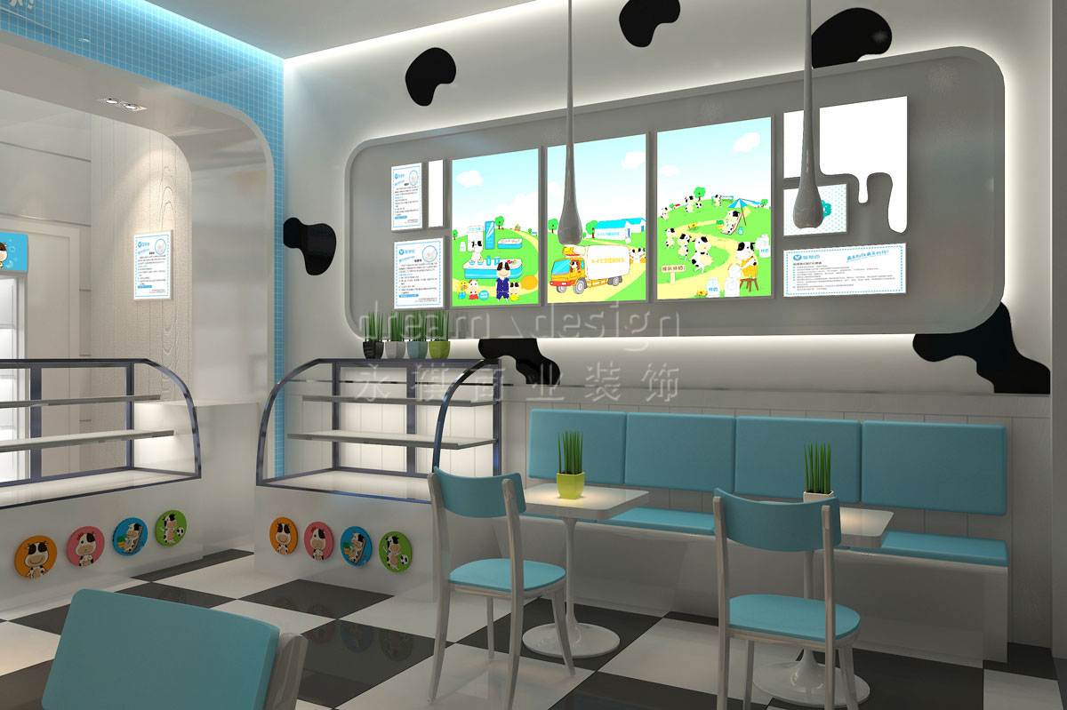 長(zhǎng)沙萫草原真鮮奶裝修設(shè)計(jì)效果圖_長(zhǎng)沙餐飲裝修案例_長(zhǎng)沙裝修公司_永祺商業(yè)裝飾