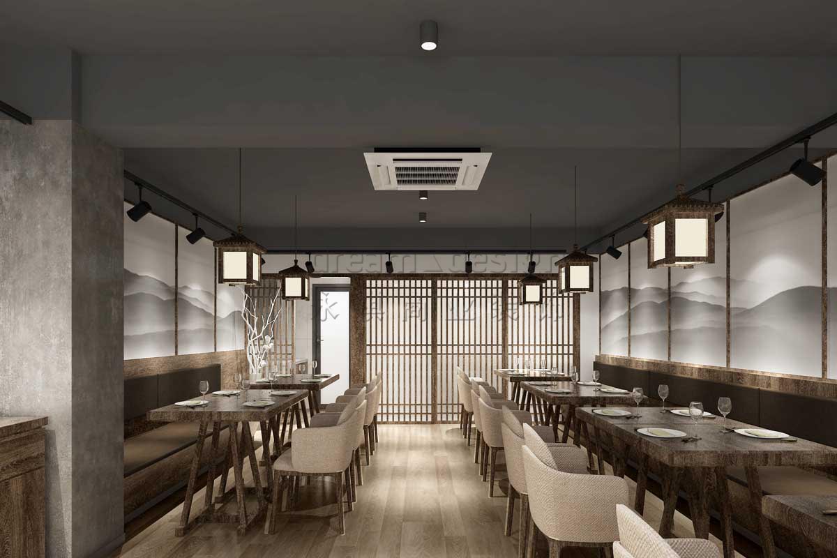 木夕壽司店面設(shè)計(jì)效果圖2 木夕壽司店面設(shè)計(jì)效果圖2