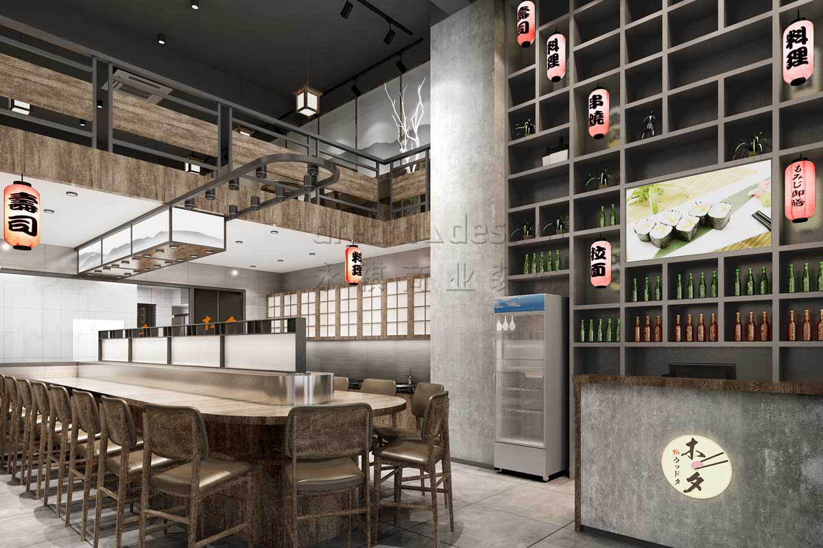 木夕壽司店面設(shè)計(jì)效果圖5 木夕壽司店面設(shè)計(jì)效果圖5