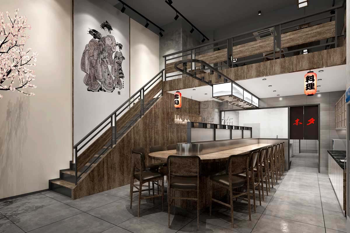 木夕壽司店面設(shè)計(jì)效果圖4 木夕壽司店面設(shè)計(jì)效果圖4